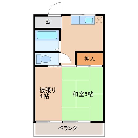 水落マンションの物件間取画像